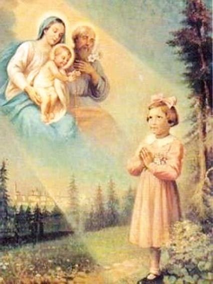 rappresentazione artistica dell'apparizione della Madonna a Ghiaie di Bonate con Adelaide Roncalli