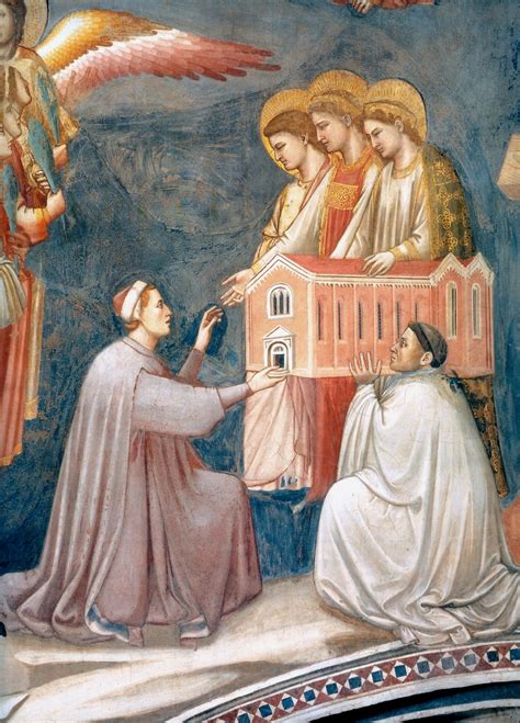 Giotto, Enrico Scrovegni dona la Cappella degli Scrovegni alla Madonna. Particolare del Giudizio Universale, affresco.
