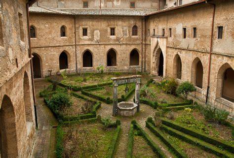 I tre chiostri del Monastero di Santa Scolastica