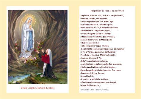 Tematica: La Vergine Maria di Lourdes, spiritualità e poesia
