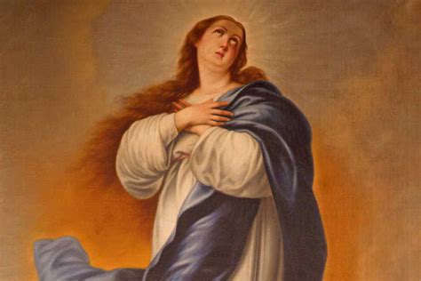 Schema grafico che riassume i quattro dogmi mariani della Chiesa cattolica