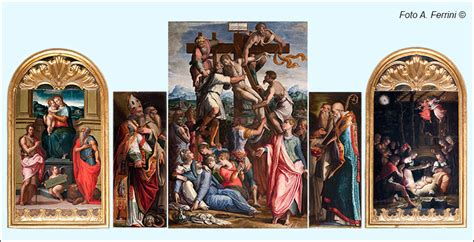 Dettaglio delle opere di Giorgio Vasari nella chiesa di Camaldoli