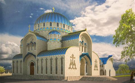 Dettaglio architettonico della nuova chiesa ortodossa