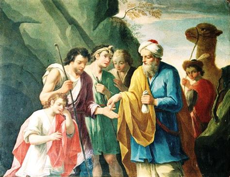 Illustrazione di Giuseppe venduto dai fratelli