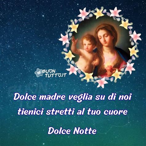 Buonanotte con il meraviglioso quadro della Madonna del cuore del pittore italiano Sebastiano Conca