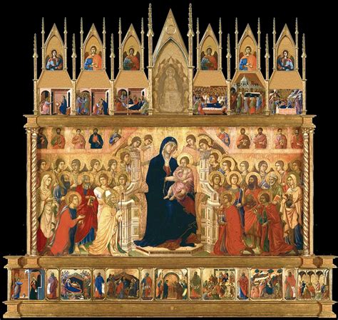 dipinto della Maestà di Duccio di Buoninsegna: Gesù davanti ad Anna