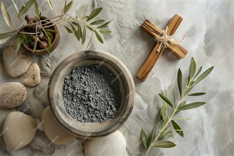 Illustrazione simbolica di un cammino spirituale con elementi quaresimali come la cenere, la croce e una Bibbia aperta.