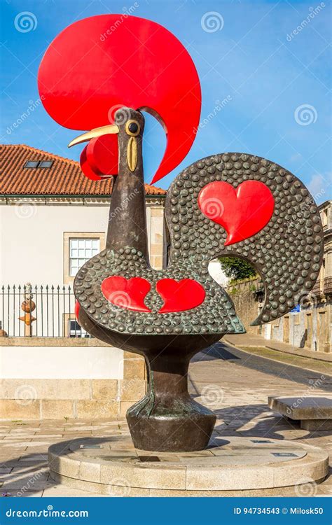 Foto panoramica della città di Barcelos con il famoso Gallo di Barcelos