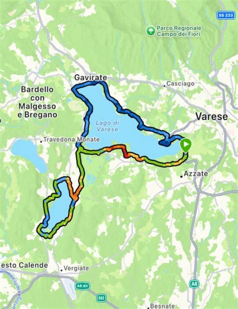 Mappa schematica con percorsi e punti di interesse del Sacro Monte di Varese
