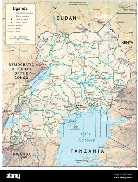 Mappa dell'Uganda settentrionale con l'indicazione dell'etnia Acholi e della missione di Kitgum