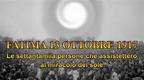 Illustrazione artistica del Miracolo del Sole con la folla che guarda verso il cielo.