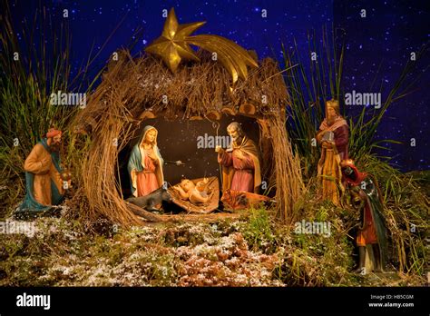 Scena della Natività con i Re Magi