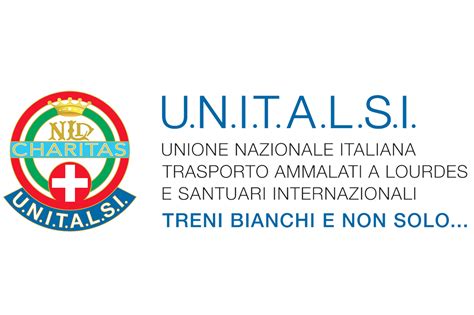 Logo UNITALSI con elementi che richiamano la solidarietà e l'assistenza