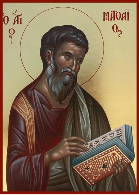 Icona di San Matteo Evangelista, stile scuola di Mosca