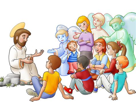 illustrazione di bambini e ragazzi ACR impegnati in un'attività di gruppo con un catechista
