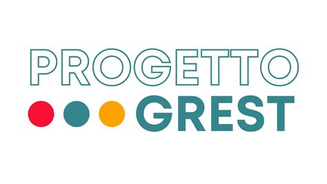 Illustrazione o logo GREST con bambini e animatori in attività ricreative