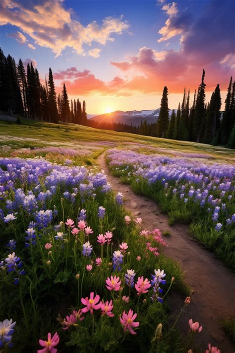Foto di un paesaggio naturale con uccelli e fiori, simbolo della provvidenza divina
