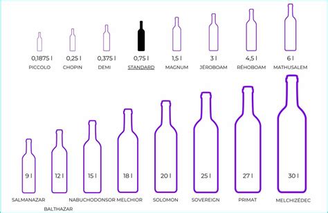 Infografica che mostra le varie tipologie di bottiglie e opzioni di confezionamento (vetro, ceramica, scatole personalizzate).