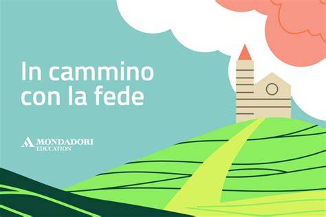 Illustrazione simbolica del cammino di fede e della corsa verso la meta eterna