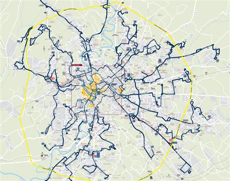 Schema delle linee di autobus di Lourdes