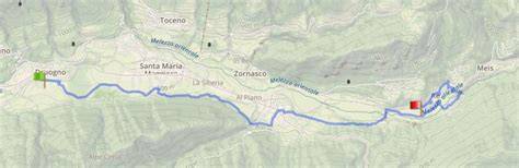 Mappa stilizzata della Val Vigezzo che evidenzia Craveggia, Druogno e Santa Maria Maggiore