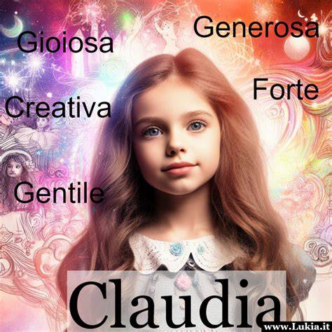 infografica sulle caratteristiche della personalità del nome Claudia