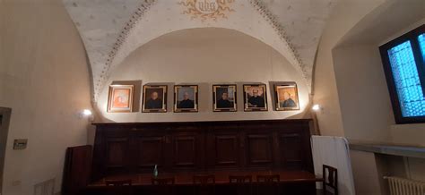 Interno della Sala Capitolare dell'Abbazia di Lucedio con le volte a crociera