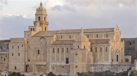 Veduta panoramica e prospetto principale della Cattedrale di Santa Maria Assunta a Gravina in Puglia