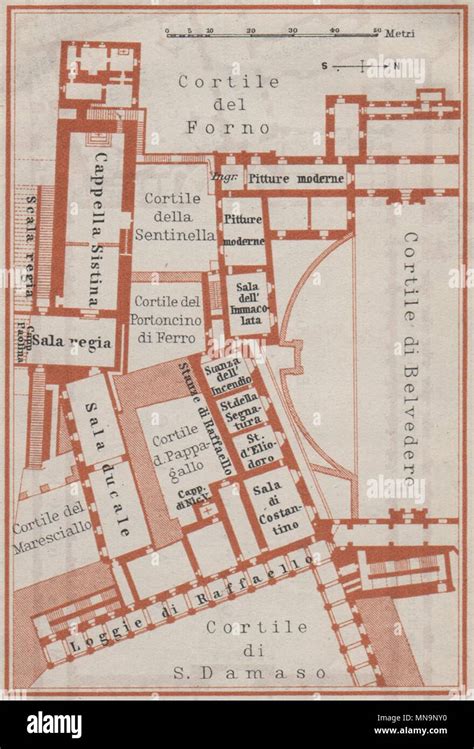 Mappa storica o planimetria del complesso degli Obici a Finale Emilia