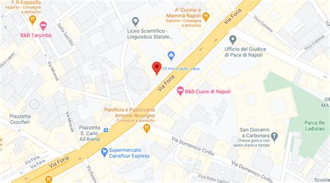 Mappa o foto della sede di via Castiglione 65 per contestualizzare la posizione dell'edificio.