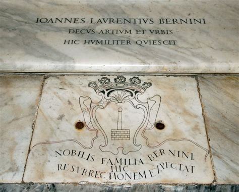 Lastra tombale della famiglia Bernini sul pavimento della Basilica