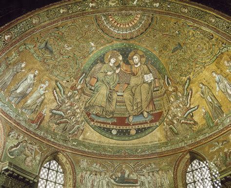 Dettaglio del mosaico absidale di Jacopo Torriti