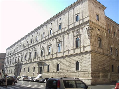 Veduta del Palazzo della Cancelleria a Roma, sede storica della Penitenzieria Apostolica e luogo di conservazione dell'Archivio