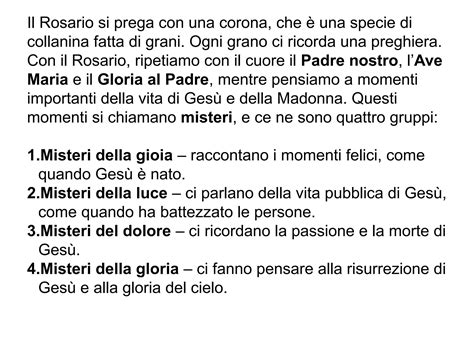 illustrazione del Rosario con i diversi gruppi di misteri