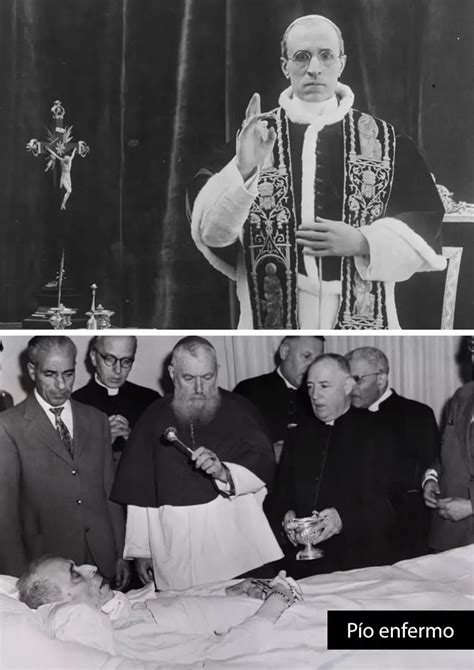 papa Pio XII durante un'udienza