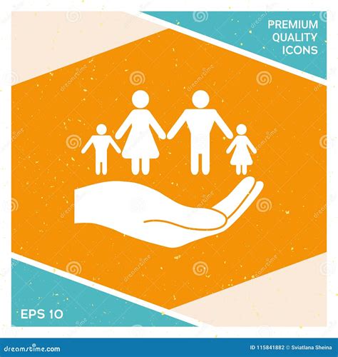 Illustrazione di una mano divina che protegge dei bambini