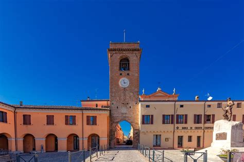 Mappa storica o infografica rappresentante il borgo di San Giovanni in Marignano con i luoghi principali della fiera