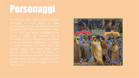 Dettaglio del mantello di Giuda, evidenziando il presunto cambio di colore.