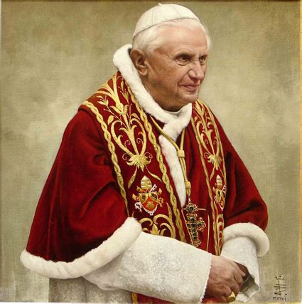 Ritratto fotografico ufficiale di Benedetto XVI