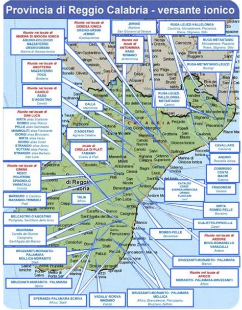 mappa di Tortorici con evidenziate le aree amministrative e politiche
