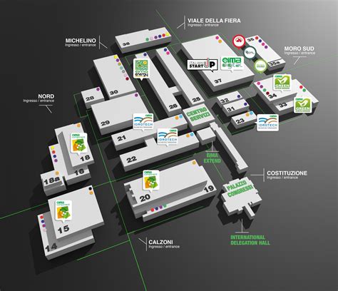 Schema grafico che mostra la disposizione dei padiglioni: Jesuheim, Vinzenzhaus, Josefshaus e Heinrichshof