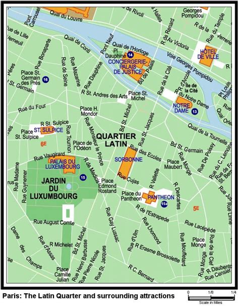 Mappa del quartiere di Saint-Germain-des-Prés con l'abbazia evidenziata