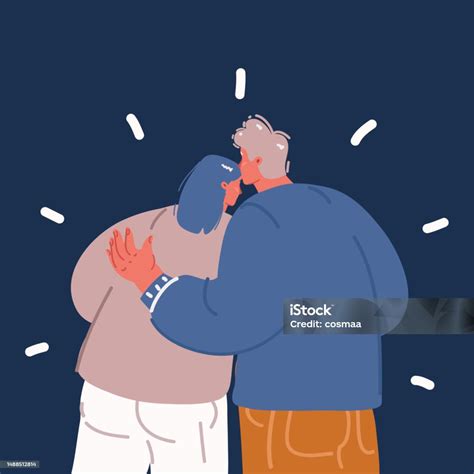 illustrazione di una coppia che discute con un sacerdote