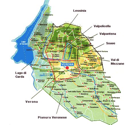 Mappa del territorio di Verona con indicazione delle sedi di Casa Nazareth e dei collegamenti logistici