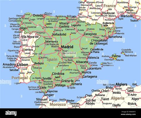 Mappa della Spagna con indicazione delle città dove la congregazione si è espansa
