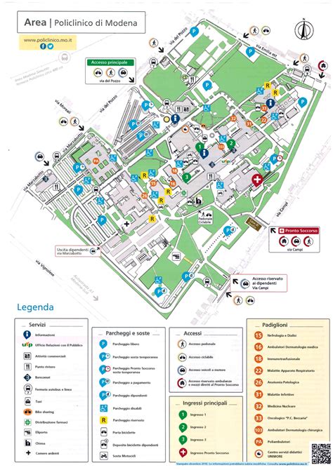 mappa del campus di Roma con indicazione del Policlinico Gemelli e della Facoltà di Economia
