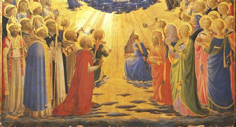 Rappresentazione artistica della Comunione dei Santi in Paradiso.