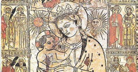 Riproduzione storica della xilografia originale della Madonna del Fuoco
