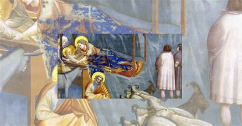 Affresco di Simone Peterzano raffigurante la Natività.