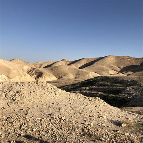 Un'immagine evocativa del deserto della Giudea all'alba, simbolo del cammino quaresimale e del luogo delle tentazioni di Cristo
